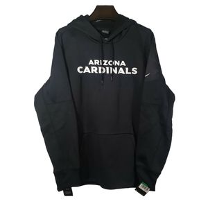 NWT NFL Arizona Cardinals Hoodie Sweatshirt Pullover Spellout Nike Dri Fit